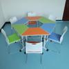 Mesa Hexagonal Elevable Escritorios y Sillas para Estudiantes Mesa Octogonal de Capacitación Mesa Escolar Wisdom Aula Mesa Psicológica de Tutoría Mesa de Fabricante