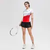 Camisetas Deportivas de Verano para Mujer, Cuello Redondo, Manga Corta, para Fitness y Running, Transpirables, Adelgazantes, Ropa de Fitness