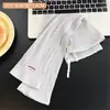 Mangas de Seda Helada Holgadas de Verano, Guantes de Protección Solar para Conducir al Aire Libre, Mangas de Mano de Protección Solar Física, Mangas de Hielo de Moda Versátiles Estilo Coreano