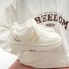 Sapatos Casuais de Verão 2026, Tênis Brancos Modernos e Versáteis, Sapatos Femininos de Alto Valor com Bico Redondo e Solado Grosso, Tênis com Design de Nicho