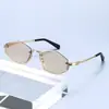 Óculos de Sol Retro Diamantados com Meio Aro de Metal da Moda para Mulheres Óculos de Sol Tendência Europeus e Americanos Transfronteiriços Óculos com Proteção UV Personalizados