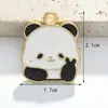 Fabricante de Accesorios de Joyería Estilo Panda, Venta al por Mayor de Joyería DIY Hecha a Mano de Aleación, Accesorios de Joyería DIY con Goteo de Aceite de Fábrica