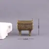 Trípode Creativo de Cobre, Pequeño Trípode Quemador de Incienso de Cobre Puro, Prosperidad por Miles de Años, Riqueza y Fortuna, Adorno Decorativo para el Hogar con Mini Trípode