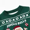 2026 Novo Suéter de Desenho Animado Papai Noel Europeu e Americano para Outono e Inverno, Roupa de Tricô Pulôver para Meninos e Meninas, Bebê