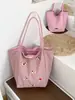 Nova Bolsa de Ombro Dupla Face Estilo Dopamina para o Início da Primavera com Bordado Fofo de Dachshund, Bolsa Fresca de Nylon de Ombro