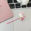 Clip de una palabra suave y lindo de fresa KT Corazón girly Rosa encantador Suave Dulce Flequillo Lateral Clips para el pelo Accesorios para el cabello de dibujos animados