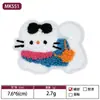 Parches Bordados de Perro Salchicha de Toalla en Stock, Parches Bordados de Gato y Perro de Dibujos Animados, Parches Decorativos para Accesorios de Ropa Transfronterizos