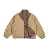 Nanxia Disfrazada como Marca de Moda Estadounidense Chaqueta Reversible Retro Nueva Primavera y Otoño 2026 para Hombres y Mujeres Chaqueta Holgada con Cuello Alto