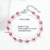 Pulsera Transfronteriza Ojo de Demonio Cruzado Europeo Americano de Oriente Medio Acero Inoxidable Moda Ojo de Aceite Goteante Joyería Personalizada Unisex