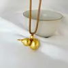 A Mesma Alta Retenção de Cor na Loja Dourada, Pingente de Cabaça Dourada Areia Antiga, Novo Pingente de Cabaça de Cor Pura Chinoiserie, Acessório Elegante e Versátil
