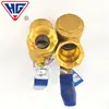 Válvula de esfera com filtro de latão Shanghai Hugong, malha de filtro de aço inoxidável, filtro de ar condicionado, filtro tipo Y, válvula de esfera de latão
