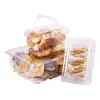 Caja de Empaque Desechable Personalizada para Pastelería, Bolsa Cesta, Plástico Transparente, Box para Profiteroles, Caja para Pasteles de Durazno, Caja para Pasteles, Caja para Pasteles