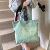Bolsa Feminina Veludo Cotele Grande Capacidade Bolsa Tote Feminina 2023 Nova Bolsa de Ombro Ins Mori Bolsa de Axila Bolsa de Mão