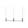 Tienda de Ropa Colgador Simple de Cuerda de Acero Colgante Negro Exhibidor Barra para Colgar en Pared Estante Especial para Ropa de Mujer Redondo