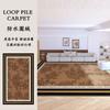 Alfombra de Pelo Retro de Alta Calidad para Sala de Estar de Tienda Completa para el Hogar Resistente a la Suciedad Manta para Sofá Alfombra de Piso para Mesa de Centro Alfombra Antideslizante para Dormitorio de Noche