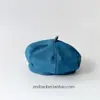 Chapéu de Bebê Primavera e Outono Chapéu Octogonal Fino para Homens e Mulheres Chapéu de Sol de Verão Jeans Boina Infantil Nova Tendência 2025