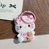 Llavero grande de gato lindo, adorable colgante de cordero de dibujos animados, serie rosa, accesorio para mochila para estudiantes, niñas y mejores amigos