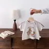Ropa de Bebé Verano Niños Set de Dibujos Animados Nuevo Elegante Conjunto Separado de Dos Piezas para Niños Pequeños e Infantes Verano Delgado