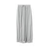 [Oufan] Pantalones tipo linterna de diseño de cintura alta casuales para mujer Verano Nuevo Aspecto Adelgazante Pantalones sueltos de nueve puntos 3019