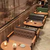 Exportación Transfronteriza de Sofás para Cafetería Estilo Nórdico, Mesas y Sillas para Restaurante, Muebles Comerciales para Bar, Catering, Cabinas de Recepción para Tiendas de Té con Leche y Postres