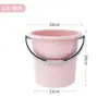 Balde Doméstico para Armazenamento de Água Plástico Espessado Balde Grande Alforje Barril Grande Dormitório Estudantil Resistente Balde para Lavanderia Bacia