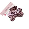 Jiayue Acessórios Laço Estampa Leopardo Presilha Garra Design de Nicho Tendência Presilha de Cabelo Acessório de Cabelo Verão