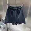 Tejido Personalizado de Alto Peso, Raspado a Mano, Desgastado, Proceso de Fijación del Color, Pantalones Cortos Casuales Amplios para Hombre, Pantalones para Hombre