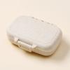Caja de medicamentos portátil de tres compartimentos, caja de medicamentos subenvasada, mini caja de almacenamiento de plástico, pastillero sellado desmontable, logo