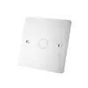 Placa de cubierta de acero inoxidable caja de enchufe de suelo placa de sellado panel metálico con agujero salida de enchufe de interruptor 86 cassette