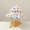 Comercio Exterior Sombrero de Pescador para Bebé al por Mayor Lindo Estampado de Dibujos Animados Sombrero para el Sol Sombrero para Niños Transfronterizo AliExpress Sombrero para el Sol