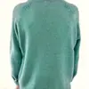 Cárdigan de Punto con Media Botonadura Otoño e Invierno Nuevo Transfronterizo Europeo y Americano Moda Femenina Suéter de Punto Holgado para Mujer Capa Base