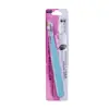 Pinça de aço inoxidável espessada com borda arredondada pinça colorida pinça de precisão para diário de bordo cotovelo pontiagudo rosa/roxo azul
