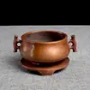 Adorno de Entrada para Sala de Té en Casa Estilo Antiguo Oficina Decoración Propicia con Base de Cobre Oreja de Pez Quemador de Incienso