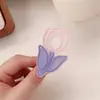 Pinza para el Cabello Grande de Acrílico de Doble Capa con Forma de Flor de Tulipán para Niñas, Pinza Lateral Dulce y Genial para Flequillos Laterales y Pinza para el Cabello