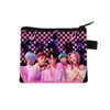 Grupo de Chicas Cazadoras de Demonios K-Pop Cartera Corta de Poliéster Diseño Simple Cartera con Estampado de Anime Portatarjetas para Monedas y Tarjetas Portátil