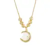 Collar de Conejo Lunar para Mujer 2022 Nueva Moda Elegante Lujo Ligero Cadena para Clavícula de Nicho para Viajes Diario para Mujeres
