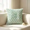 Funda de cojín de Amazon transfronteriza Felpa Lentejuelas Rombos Funda de almohada Sala de estar Sofá Mesita de noche Cojín