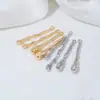 Accesorios para Aretes al por Mayor Chapado en Oro de 14K Lava Líquida Colgante Largo Charms para Aretes DIY Piezas de Joyería