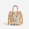 Bolsa de Mão Feminina com Estampa Retrô Transfronteiriça Nova 2026 Bolsa de Celular de Alto Valor Bolsa de Ombro Simples Bolsa Transversal