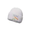 Gorro Peludo para Mujer, Gorro Cálido Engrosado y de Terciopelo, Gorro de Lana Versátil Estilo Coreano a Prueba de Frío, Gorro de Punto que Muestra la Cara con Protección para Orejas Pequeñas