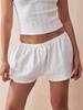 Nuevo Conjunto de Dos Piezas para Mujer Primavera/Verano 2025: Top tipo camisola con tirantes finos y ribete de encaje y Shorts