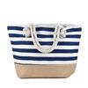 Procesamiento y Personalización Bolsa de Lona para Fabricante Bolsa Grande Nueva Exportación Transfronteriza Bolso de Hombro Casual Gran Capacidad Rayada Bolsa de Playa