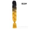Xuchang Peruca Acessórios de Cabelo Seda de Alta Temperatura Trança Grande Africana Jumbobraid Fibra Química Colorida Montagem Mista Venda Quente Dreadlocks