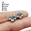 Xizang Prata Retrô Contas Espaçadoras Anêmona Flor Formato Trevo de Quatro Folhas Passante DIY Pulseira Contas de Buda Costas Nuvem Acessórios de Joalheria Atacado