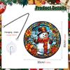 TYU549-568 Colgante Navidad Yeti Acrílico Cadena de Hierro Colgante Vacaciones Ventana Porche Adorno Decorativo