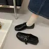 Sapatos Mary Jane estilo retrô francês para mulheres, nova coleção de outono, baixos, bico fino, versáteis e adequados para o trabalho