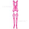 Sexy lingerie uniforme jacquard macacão lace- up virilha aberta macacao meias comércio exterior novo w396