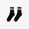 Calcetines Deportivos para Mujer de Media Pantorrilla que Absorben el Sudor Resistentes a los Olores Rayados en Blanco y Negro Calcetines Casuales para Estudiante que se Ajustan a la Pierna Antideslizantes Transpirables Calcetines Largos