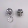 Adecuado para Honda Fit Civic Accord Tornillo de Drenaje del Cárter 90009-PH1-000 Tapón de Aceite Junta de Aluminio