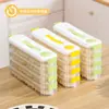 Caja de Almacenamiento Especial para Empanadillas en el Hueco, Caja para Congelador para Puerta Lateral de Refrigerador, Caja Clasificadora y Organizadora de Grado Alimenticio, Caja para Empanadillas que Ahorra Espacio